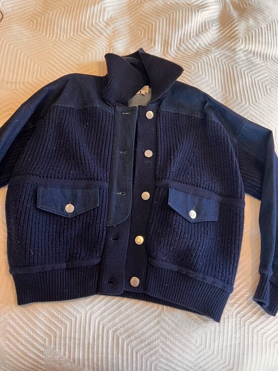 ba&sh Jackets & Blazers - ba&sh Meredith Jacket | 1950s Boxy Blazer | Pearl M / marine. Size Small